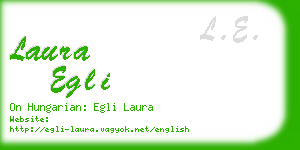 laura egli business card